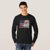 アメリカ国旗とキプロス最高の国旗Big Sister Ever F Tシャツ (正面フル)