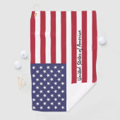 アメリカ国旗とゴルフUSA州/スポーツワシントン ゴルフタオル (インサイチュ)