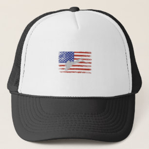 アメリカ国旗とスキューバダイビング – アメリカ国旗 – 旗 – ヴィンテージ キャップ