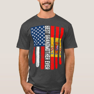 アメリカ国旗とスペイン最高の国旗Ever F Tシャツ