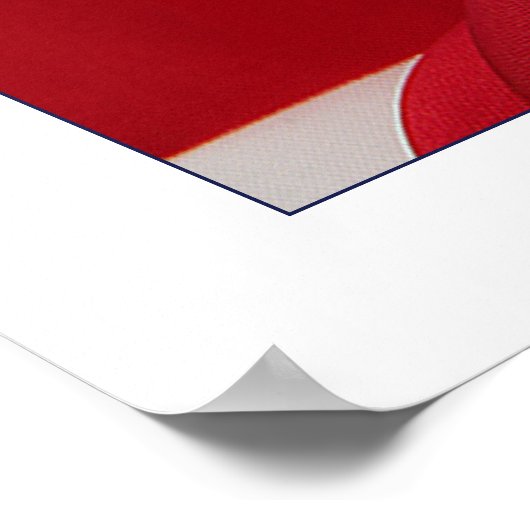 アメリカ国旗とドーナツデザインポスター/プリント23x29 ポスター (角)