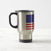 アメリカ国旗とハゲのワシ トラベルマグ (左)