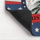 アメリカ国旗とハゲのワシ マウスパッド (コーナー)