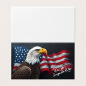 アメリカ国旗とハゲワシの4日7月アート, (外部フラット)
