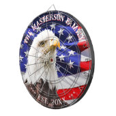 アメリカ国旗とハゲ・イーグル・ファミリー・パーティー ダーツボード (正面右)