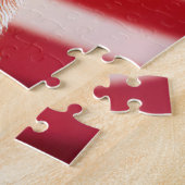 アメリカ国旗とバンダナを持つウェルシュテリア ジグソーパズル (側面)