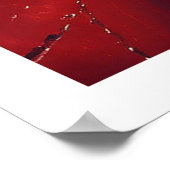 アメリカ国旗とフラクタルのブレンド ポスター (角)