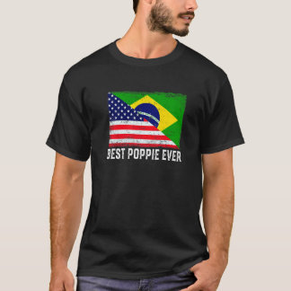 アメリカ国旗とブラジル最高の国旗・エバーファミル Tシャツ