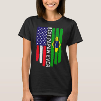 アメリカ国旗とブラジル最高の国旗・パポー・エバー・ファミリー Tシャツ