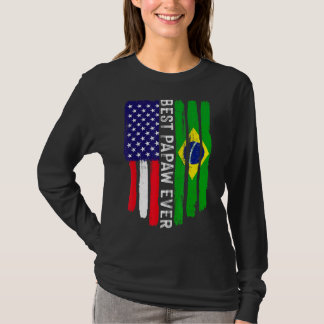 アメリカ国旗とブラジル最高の国旗・パポー・エバー・ファミリー Tシャツ