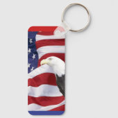アメリカ国旗とワシ キーホルダー (裏面)