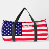 アメリカ国旗とワシ ダッフルバッグ (裏面)
