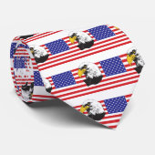 アメリカ国旗とワシ ネクタイ (ロール)