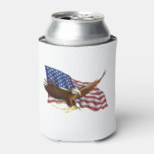 アメリカ国旗とワシ 缶クーラー (缶正面)