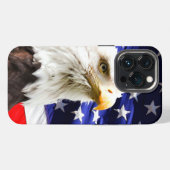 アメリカ国旗とワシ iPhoneケース (裏面横)
