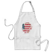 アメリカ国旗と七面鳥 スタンダードエプロン (正面)