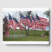 アメリカ国旗と十字軍隊記念碑 ゲストブック (裏面)