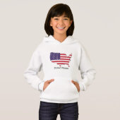 アメリカ国旗と地図の記念品デザイン (正面フル)