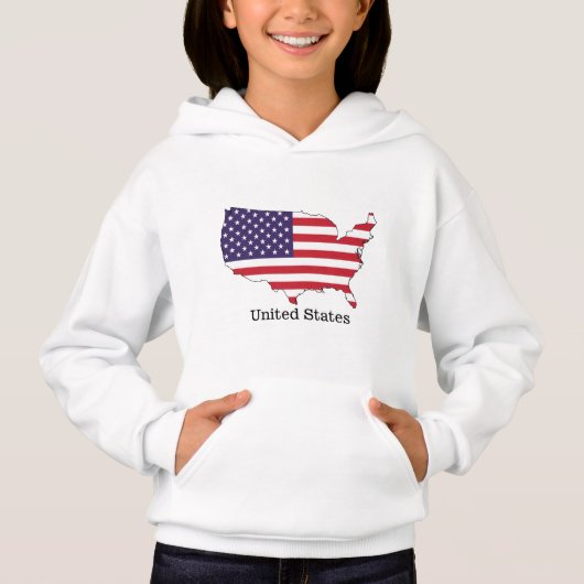 アメリカ国旗と地図の記念品デザイン (正面)