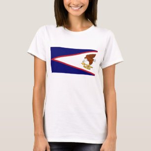 アメリカ国旗と女性Tシャツ Tシャツ