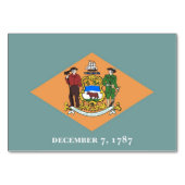 アメリカ国旗と愛国的なテーブルカード テーブルナンバー (正面)