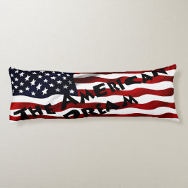 アメリカ国旗と文字 ボディピロー