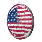 アメリカ国旗と神の祝福わが家文字アートデザイン ダーツボード (正面右)