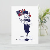 アメリカ国旗と花火の少年 (スタンド正面)