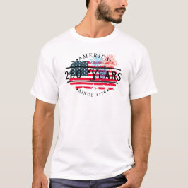 アメリカ国旗と花火の1776年以降のアメリカ Tシャツ