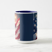 アメリカ国旗と花火の250周年記念 マグカップ (中央)