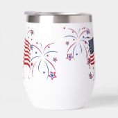 アメリカ国旗と花火 (右面)