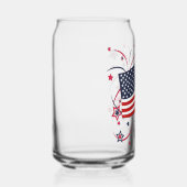アメリカ国旗と花火 ガラス缶 (右)