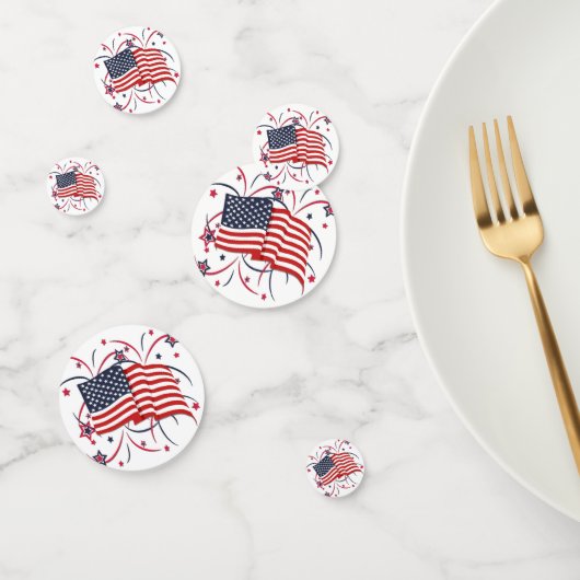 アメリカ国旗と花火 コンフェッティ (グループ)