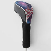 アメリカ国旗と花火 ゴルフヘッドカバー (アングル)