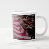 アメリカ国旗と花火 ジャンボコーヒーマグカップ (右)