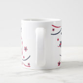 アメリカ国旗と花火 ジャンボコーヒーマグカップ (裏面)