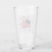 アメリカ国旗と花火 タンブラーグラス (裏面)