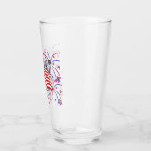 アメリカ国旗と花火 タンブラーグラス (左)