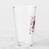 アメリカ国旗と花火 タンブラーグラス (右)