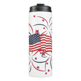 アメリカ国旗と花火 タンブラー