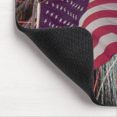 アメリカ国旗と花火 マウスパッド (コーナー)