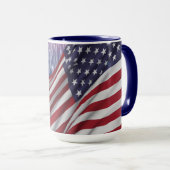 アメリカ国旗と花火 マグカップ (正面右)
