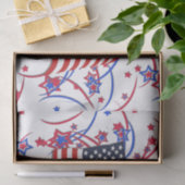 アメリカ国旗と花火 薄葉紙 (ギフト)