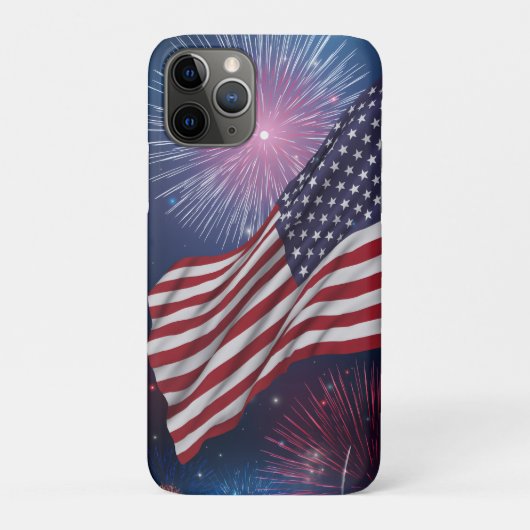 アメリカ国旗と花火 Case-Mate iPhoneケース (裏)