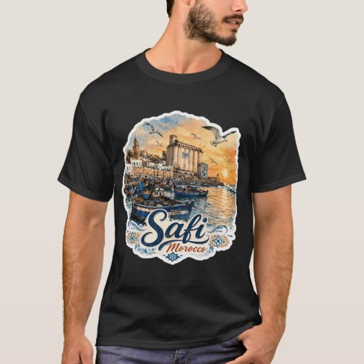 アメリカ国旗と釣り Tシャツ (正面)