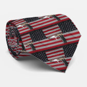 アメリカ国旗と銃のネクタイ ネクタイ (ロール)