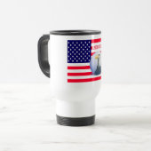 アメリカ国旗と鷲 トラベルマグ (正面左)