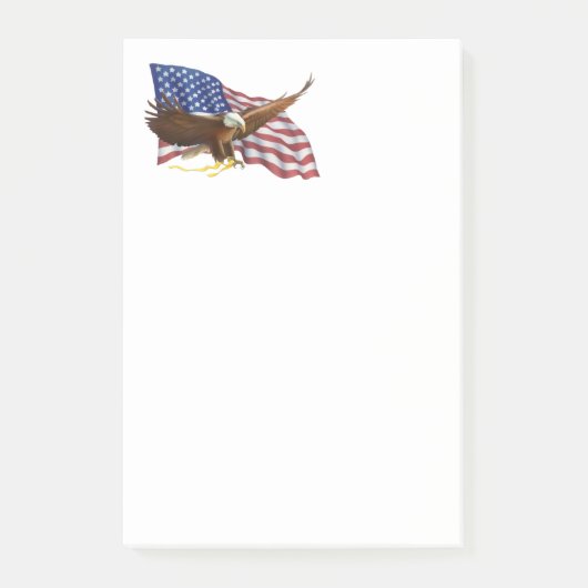 アメリカ国旗と鷲 ポストイット (正面)