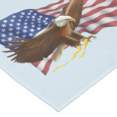 アメリカ国旗と鷲 ロングテーブルランナー (コーナー)