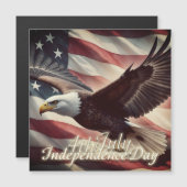アメリカ国旗と7月4日の鷲 (正面/裏面)